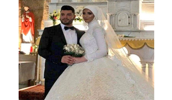 بالصور مسلمة شيعية تتزوج من مسيحي داخل كنيسة شبكة رمضان الإخبارية