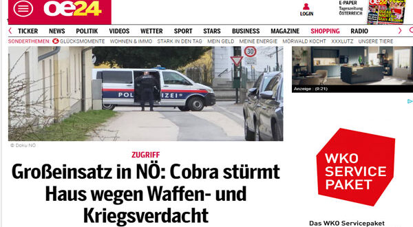 اقتحام خاطف ووثائق مقلقة”.. وحدة كوبرا تداهم منزلاً في النمسا بشبهة أسلحة ومواد حربية