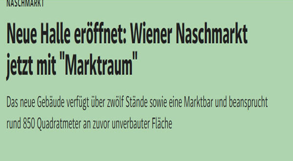 صور وفيديو – سوق ناشماركت يفتح أبوابه من جديد إضافة عصرية تثير الجدل في سوق فيينا التاريخي